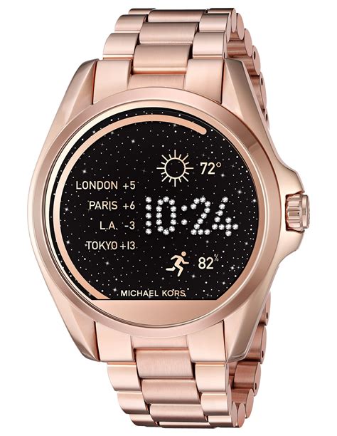 montre connectée michael kors femme rose gold|michael kors watches for women.